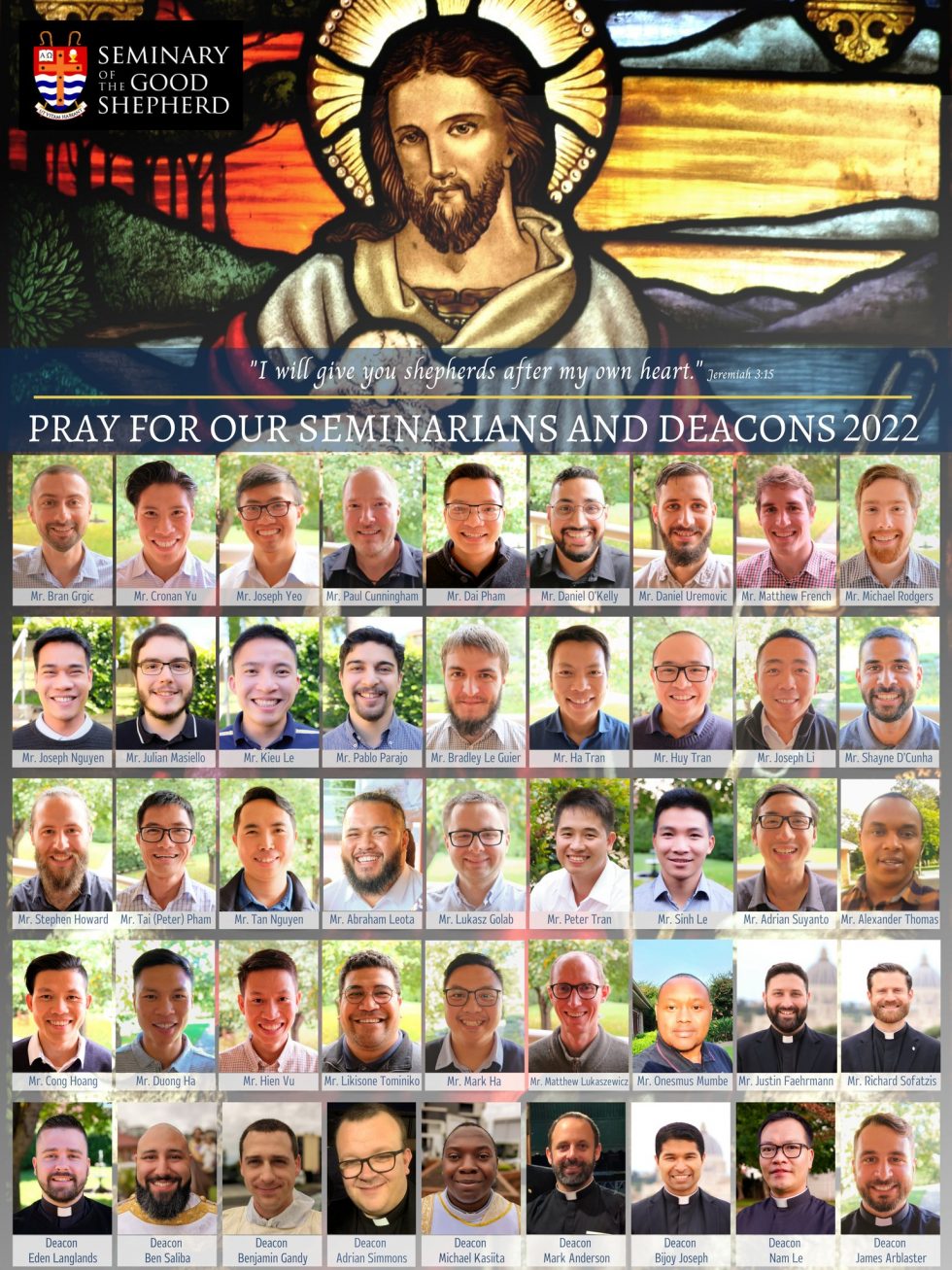 Image of all Seminarians and Deacons - World Day of Prayer